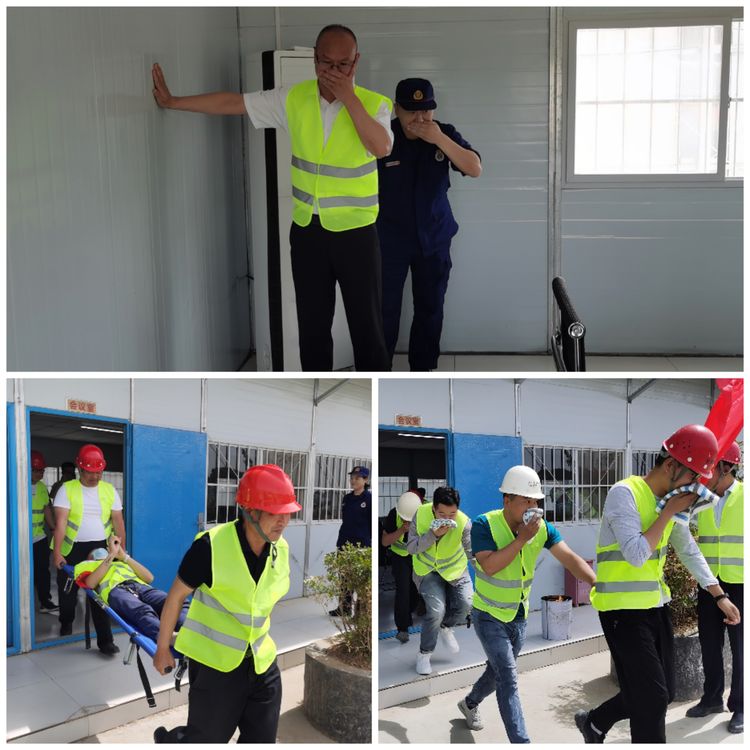 消防演練鳴警鐘，安全防線不放松——長泰集團建筑施工消防應急演練在李營棚改Q2項目舉行(圖2)