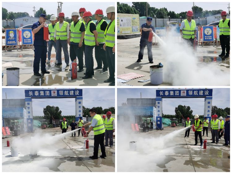 消防演練鳴警鐘，安全防線不放松——長泰集團建筑施工消防應急演練在李營棚改Q2項目舉行(圖3)