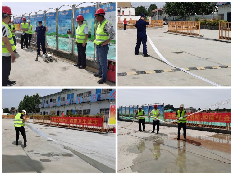 消防演練鳴警鐘，安全防線不放松——長泰集團建筑施工消防應急演練在李營棚改Q2項目舉行(圖4)